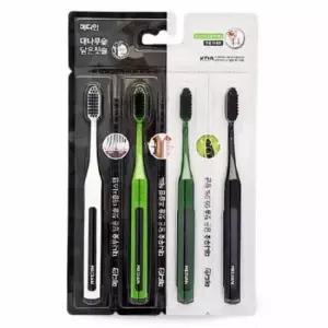 얇은모칫솔 메디안 대나무숯 치솔 4개입 칫솔세트 고급칫솔 상쾌한칫솔