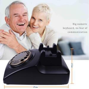 실용성 특수 금속 회전식 다이얼 가정용 전화기 or 사무실용 구형 클래식 유선 레트로