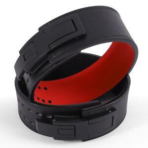 웨이트리프팅 벨트 소가죽 레버 버클 허리 보호대 파워리프팅 스트롱 풀 스쿼트 데드리프트 짐 트레이닝