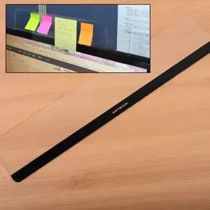 모니터 상단 부착 메모 정리 홀더 꽂이 보드 블랙 1p 메모지부착