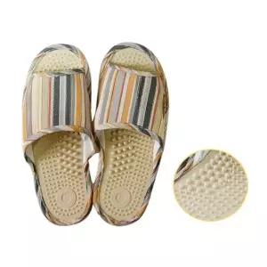 슬리퍼 앞트임 지압 거실화 남성용 실내화