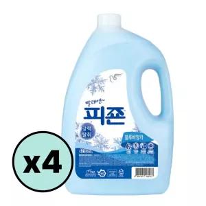 피죤 섬유유연제 리필 (블루비앙카) 4210ml x 4개