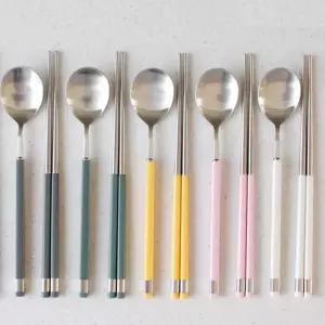 커플 숟가락 젓가락 스테인레스 예쁜수저 외국인 선물 uHR2+2nex