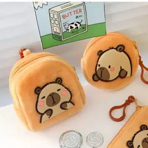 [에이치플러스몰]WL (별별창고) 카피바라 동전 지갑 미니 파우치 일본