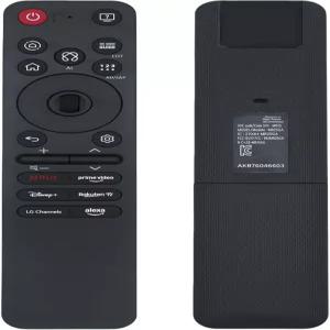 LG 2025 매직 보이스 TV 리모컨 G5 C5 B5 QNED 92A 85A 80A AI 포인터 및 알렉사 음성이 포함된 UA77