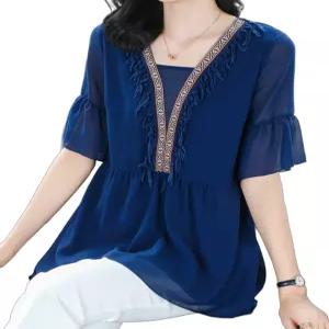 라인댄스복 빅사이즈 방송댄스 라틴 줌바 모던 댄스티 상의