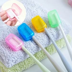 5PCS 여행용 칫솔 헤드 커버 보호 캡 브러시 케이스 가정용 휴대용 플라스틱 클립