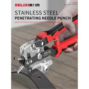 구멍 펀치 플라이어 새로운 디자인 펀처 벨트 DIY Leathercraft 도구 펀칭 시계 밴드 가정용 가죽 스트랩