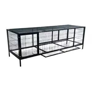 대형토끼집 기니피크 실외 키우기 망 분리형 둥지 새