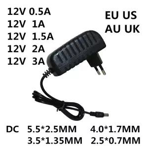 호환  DC 12V 0.5A 1A 1.5A 2A 3A 변환기 전원 어댑터 충전기 12 V 볼트 AC 100-240V LED 조명 스트립 CCTV