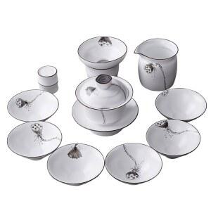 술잔 찻잔 자스민 잔 세라믹 다도실습 식 내열유리 자연향기 쿵후