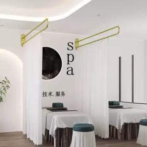 유자형 u자 지지대 트랙 2m A. 파티션 욕실 커튼봉 스탠드 쉬폰 A U형