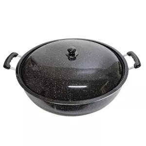 우성 마블코팅 튀김팬 튀김솥 55cm 튀김 궁중 업소용 마블 냄비 대형