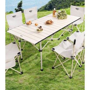 테이블 의자 세트 롤테이블의자 야외캠핑우드 6인 탁자 7종세트