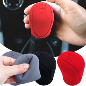 호환상품 범용 자동차 기어 시프트 칼라 수동 그립 실리콘 미끄럼 방지 커버 6 단 보호