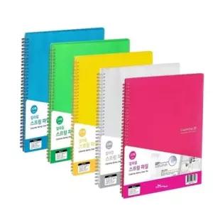 20매PP노랑 정리용품 칼라칩 A4 (30개입) 청운 스프링화일