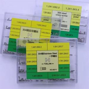 시계 뒷면 케이스 수리 나사 스테인레스 스틸 무브먼트 키트 10개 크기 커버 액세서리