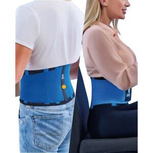 남녀용 테크노메드 백 브레이스 - 교정 운동 u2013 벨트의 허리 디스크 즉각적인 좌골반 척추측만증 청록색