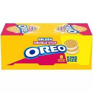 OREO 더블 스터프 골든 샌드위치 쿠키 킹 사이즈 스낵 팩 8개