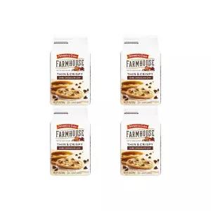 페퍼리지 농장 농가 얇고 바삭한 다크 초콜릿 칩 쿠키 6.9온스 봉지(쿠키 14개)(4팩)