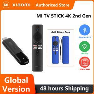 글로벌 버전 샤오미호환 TV 스틱 4K 2세대 2025 2GB 램 8GB 롬 블루투스 Wifi6 돌비 비전 동글 휴대용 스트