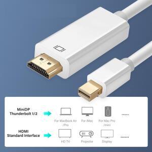 4K60Hz 미니 디스플레이포트 to HDMI 케이블 썬더볼트 DP HDTV 어댑터 맥북 프로 에어 아이맥 레노버 고품
