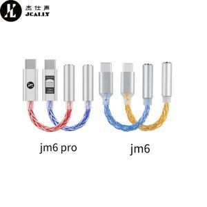 JCALLY JM6 Pro 타입-C to 3.5mm 듀얼 DAC CX31993 MAX97220 디지털 오디오 헤드폰 앰프 하이파이 모바일