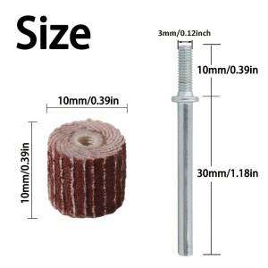 용  샌딩 폴리싱 스핀들 23개 플랩 휠 연마재 다이 그라인더 배플 드릴