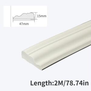 1PC 2m/78.74인치  소재 자가 접착 벽  라인 베이스보드 천장 장식  스티커 배경 몰딩
