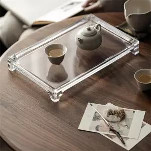 투명 아크릴판 사각 맞춤재단 스크럽 차판 다기 쟁반 트레이 판넬