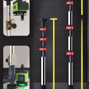 레벨기 서포트폴 폴 봉 높이 개폐식 레이져 브래킷 지지대 수직 페달 베이스 헤드