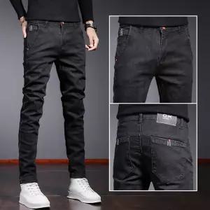 여름 캐주얼 남성 유행각 일자핏 청바지 봄가을 스키니진 데님팬츠 긴바지 OOTD2