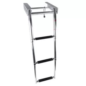 스테인레스 수영장 사다리 접이식 발판 선박용 3단계 미끄럼 보트 펜션 수중 계단