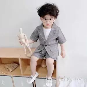 팜므 아기정장 유아 남아 아동 영국 격자 2종세트 결혼식 돌잔치 특별한날 코디정장세트설날