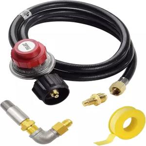 불 구덩이 벽난로 쿠커 스모커 버너 튀르키예 프라이어용 황동 오리피스 및 에어 믹서 키트가 포함된