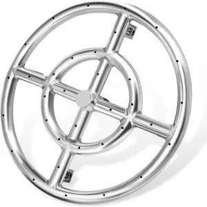 천연 및 프로판 파이어 피트 교체 부품용 Hiorucet 18인치 원형 링 버너 실내외용 304 스테인리스 스틸