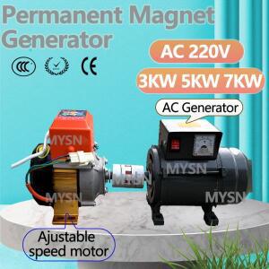 220V 발전기 시스템 단상 50Hz 마그레브 교류 저토크 기어리스 3KW AC 모터 포함