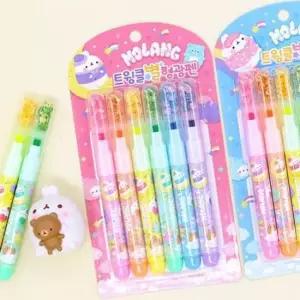 [문구/오피스] 형광펜세트 문구팬시 스테들러느낌 몰랑테마 3개세트