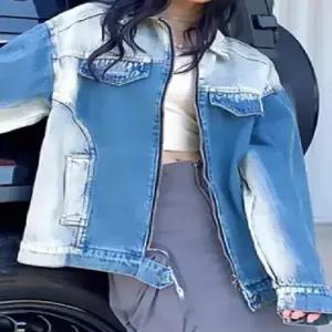 여성용 청 빈티지 이른가을 자켓 코트 재킷 봄가을 워싱 BE3