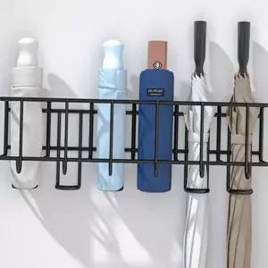 현관 우산 꽂이 벽걸이 접이식 정리대 현관 우산 걸이 보관대 보관함 거치대 수납함 다용도 가방 열쇠 후크