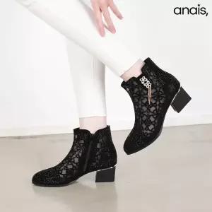 [아나이스] 큐빅 망사 여름 앵클부츠 5cm_26S225