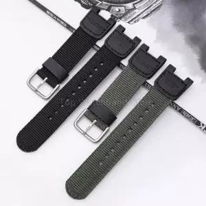 시계줄 호환  카시오 시계 밴드 SGW-100/200 GW-3000B GW-3500B 시리즈 블랙 팔찌 오목 액세서리 12x24mm
