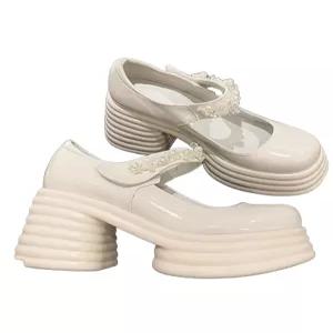 웨딩 가보시힐 본식 구두 발편한 통굽 촬영 드레스 슈즈