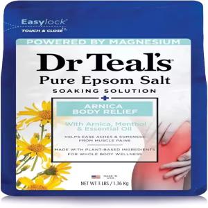 닥터 틸의 엡섬 솔트 마그네슘 소크 아르니카 멘톨 및 에센셜 오일로 바디 릴 3파운드