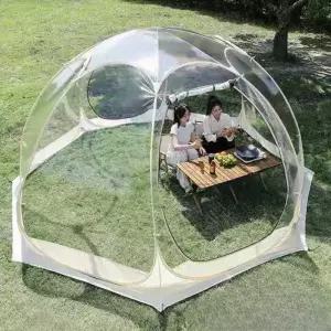 풍경 감성 돔쉘터 글램 투명 돔텐트 PVC 캠 육면 썬룸