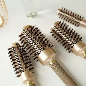 헤어 롤빗 대왕 규격 정수리 볼륨 드라이 브러쉬 세팅 소품 구성품 세트