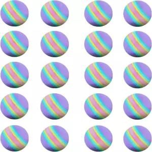 스콧 에드워드 가벼운 소프트 타격 골프 뒷마당 연습용 스펀지 트레이닝 밝은 다색 매트용 20피스 공 에어