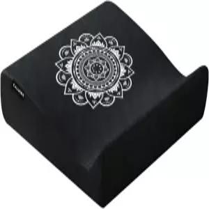 럭셔리 벨벳 명상 쿠션 세트 자푸 요가 바닥 매트 고밀도 폼 26.4인치 대형 베개 실내/외 사용을 위한