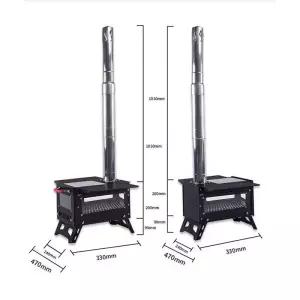 캠핑 불멍 난로 미니화로 참나무 장작 야외 벽난로 화로