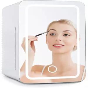 화장품 음료 침실 욕실용 컴팩트 디자인 기숙사 AC 코드 자동차용 DC 어댑터를 갖춘 미러 도어 LED 조명